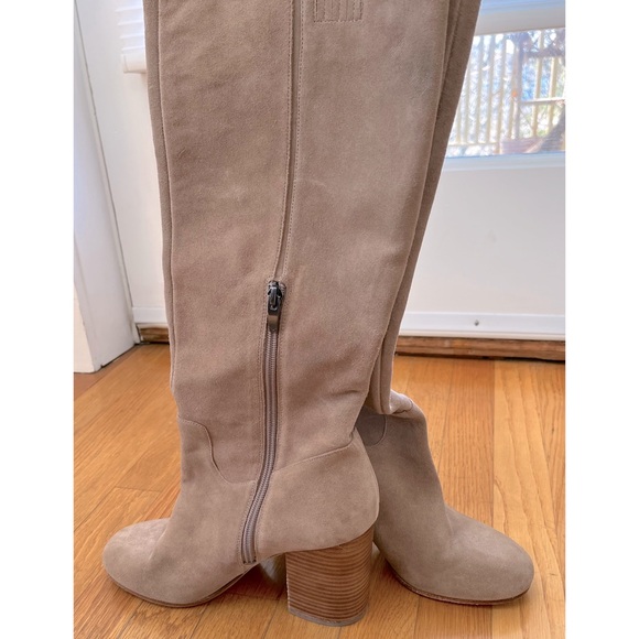 Via Spiga ‘Beckett’ Tall Boot Size 10M Antelope Suede - Picture 4 of 6